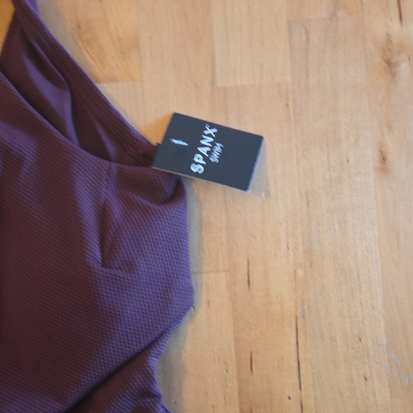 SPANX Plum One-Piece Swimsuit - Picture 3 of 4